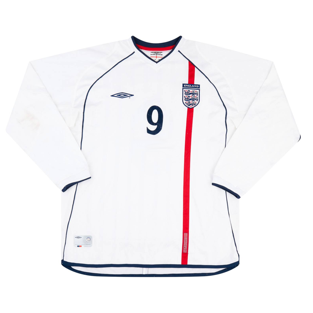 Maillot 2002 Angleterre Domicile Manches longues