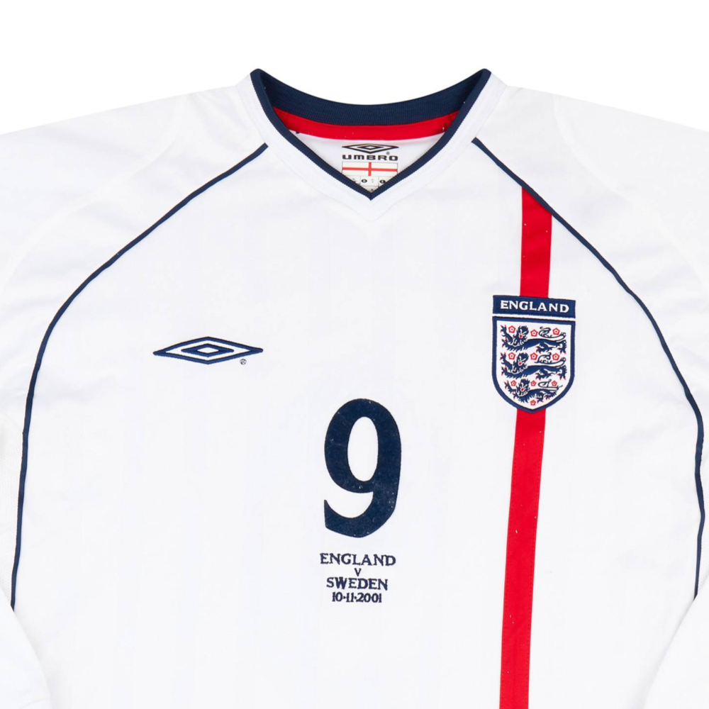 Maillot 2002 Angleterre Domicile Manches longues