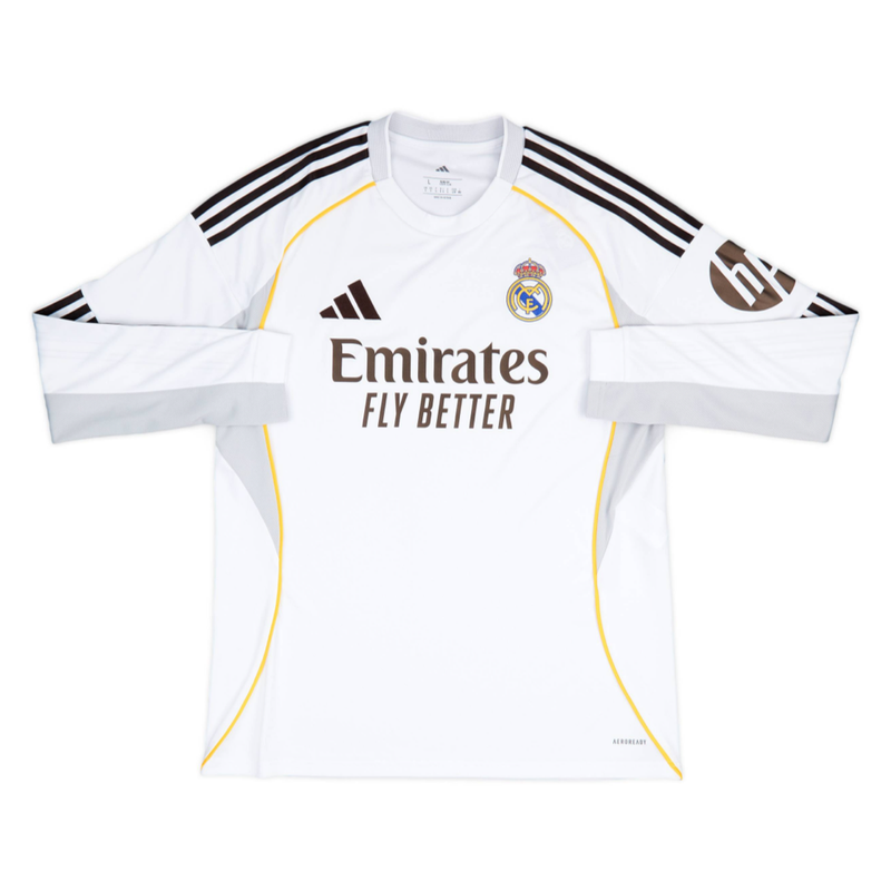 Maillot 2025-26 Real Madrid CF Domicile Manches longues