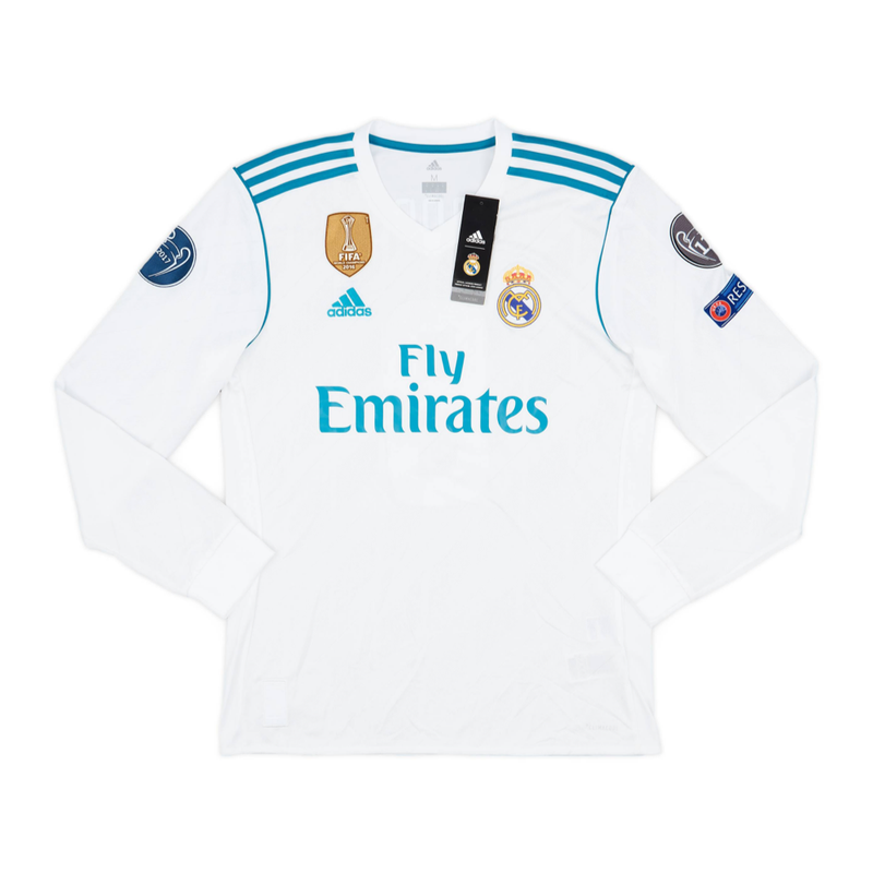 Maillot 2017-18 Real Madrid CF Domicile Manches longues