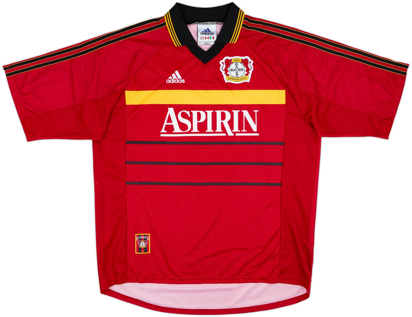 Maillot 1998-00 Bayer 04 Leverkusen Domicile