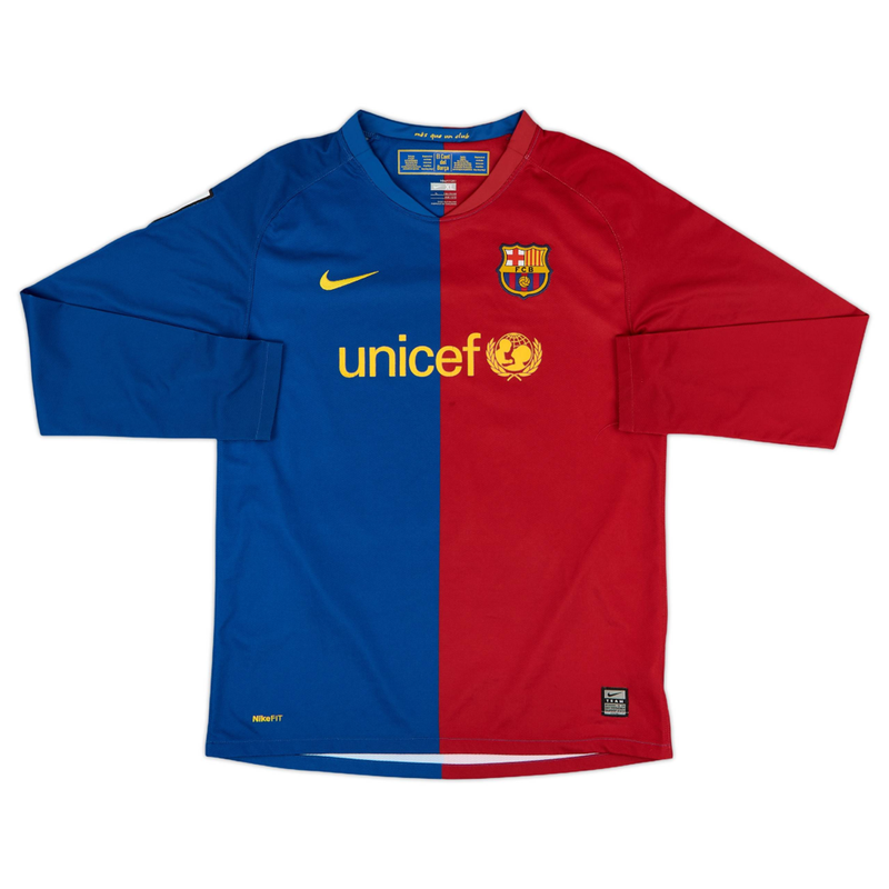 Maillot 2008-09 FC Barcelona Domicile Manches longues