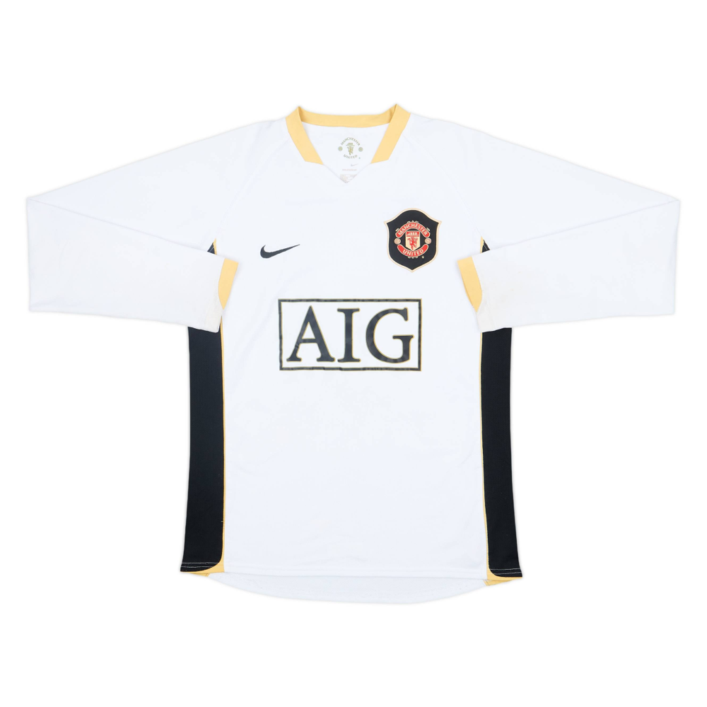 Maillot 2006-08 Manchester United FC Extérieur Manches longues