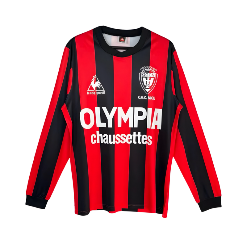 Maillot 1977-78 OGC Nice Domicile Manches longues