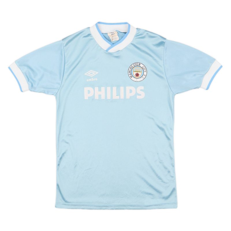 Maillot 1985-87 Manchester City FC Domicile