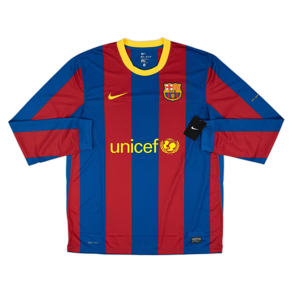 Maillot 2010-11 FC Barcelona Domicile Manches longues