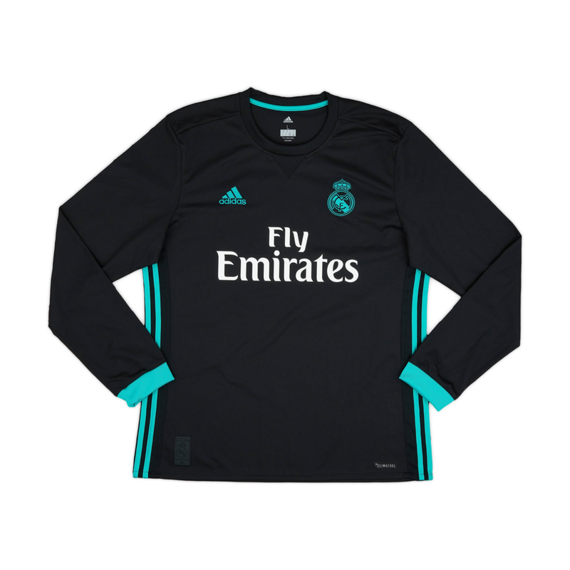 Maillot 2017-18 Real Madrid CF Extérieur Manches longues