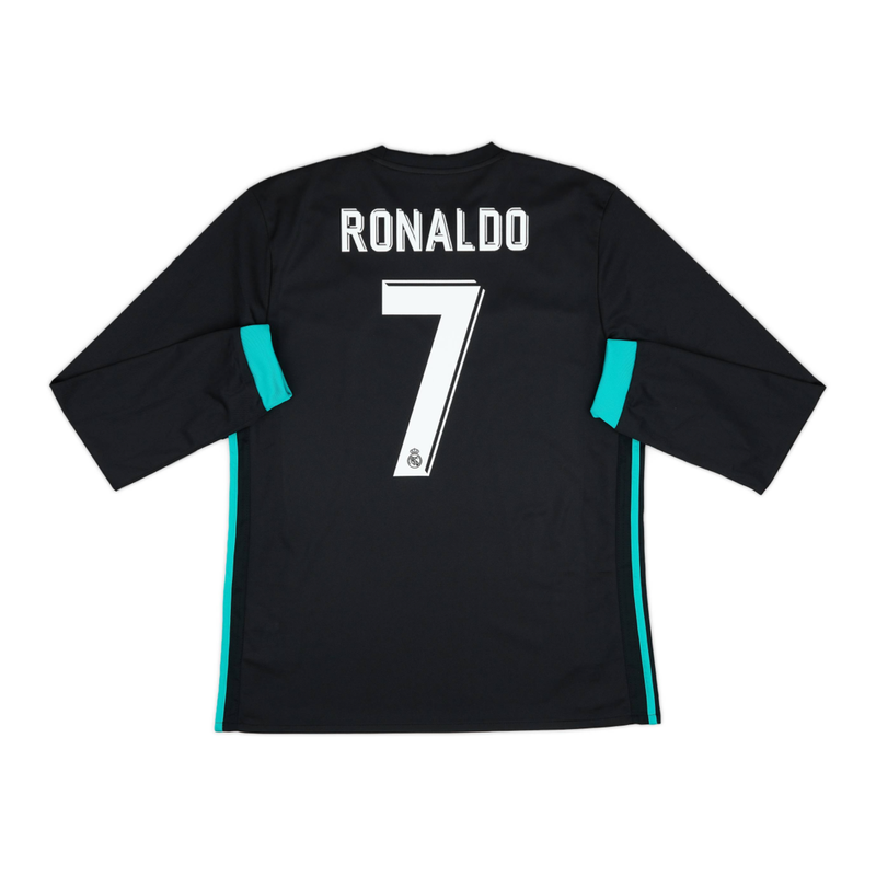 Maillot 2017-18 Real Madrid CF Extérieur Manches longues