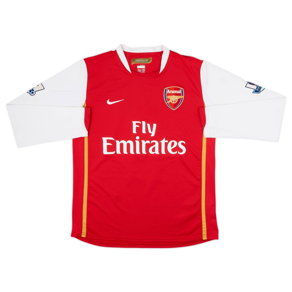 Maillot 2006-08 Arsenal FC Domicile Manches longues