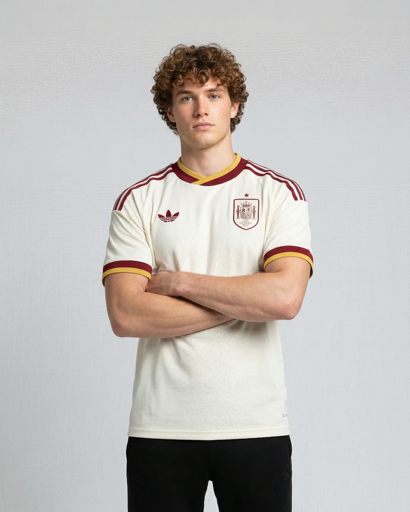 Maillot Extérieur Espagne 26 Blanc